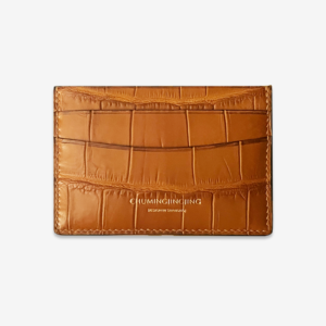#06 French Crocodile Leather Card Holder