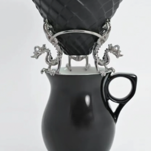 Chinese The Bronze Snake Porcelain Coffee Filter Cup